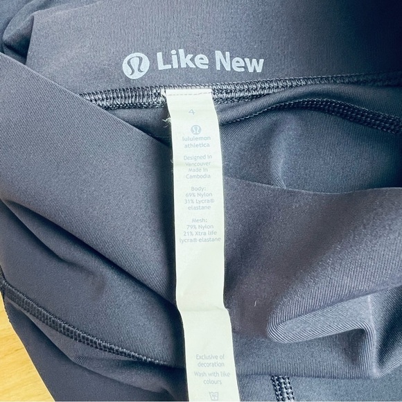 Lululemon Pace Perfect Crop Leggings Boysenberry Purple 17" Size 4 - Picture 8 of 11